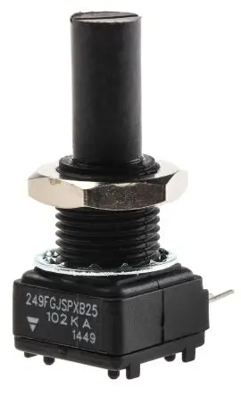 

249FGJSPXB25102KA Vishay 1kΩ ±10% Linear Cermet Potentiometer