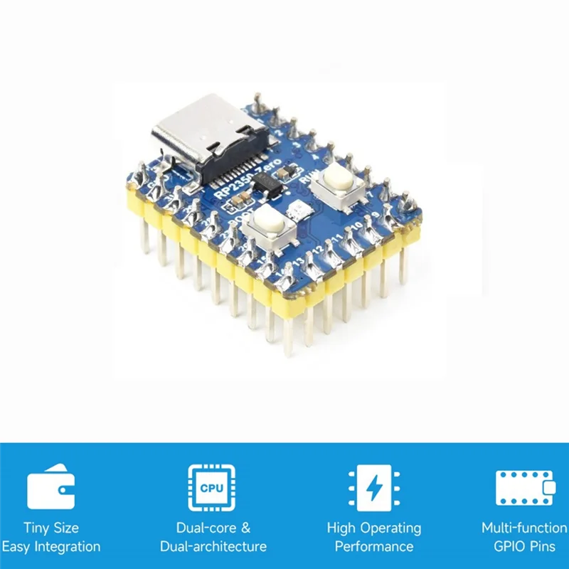 Efficient RP2350-Zero Mini Development Board Microcontroller Development Board Based On For Raspberry Pi RP2350A Soldered Pin