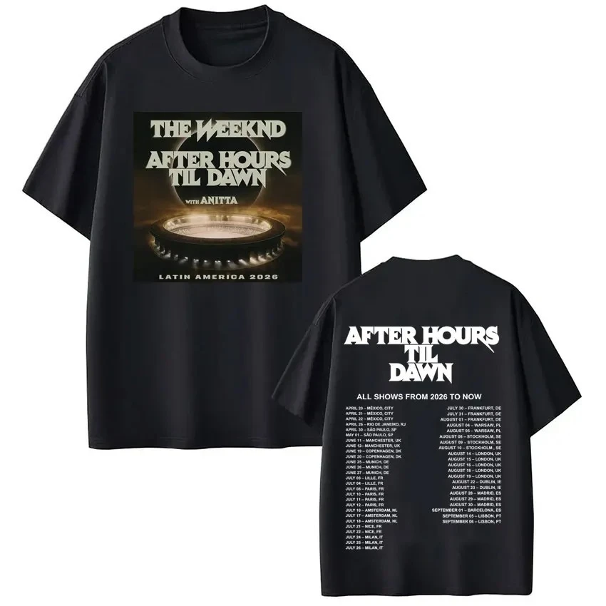 Short-sleeved Casual Cotton Loose T Shirts The Weeknd After 