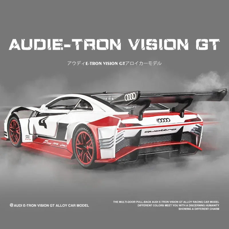 1:32 AUDIE-TRON VISION GT Car die cast alloy car model edition 24 HEURES DU MANS collectibles cars toy birthday present boy