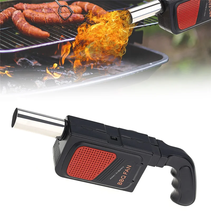 

-A90P Handheld Electric BBQ Fan Air Blower Portable For Outdoor Camping Barbecue Picnic BBQ Cooking Tool Grill Accessories