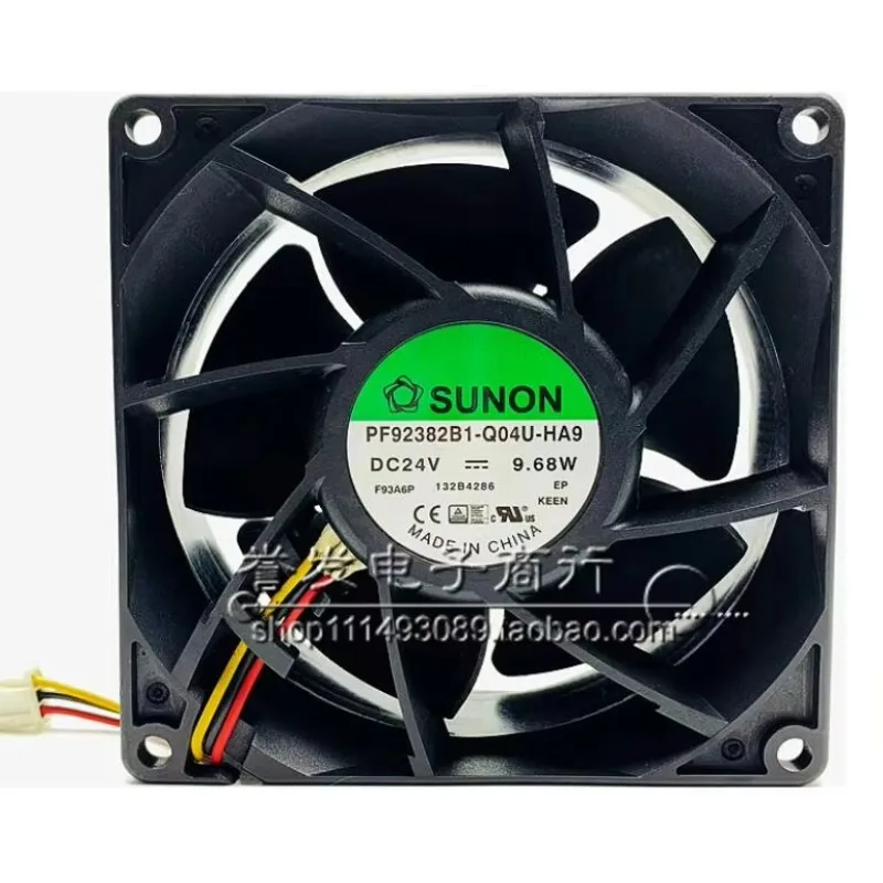 

SUNON PF92382B1-Q04U-HA9 DC 24V 9.68W 90x90x38mm 3-Wire Server Cooling Fan