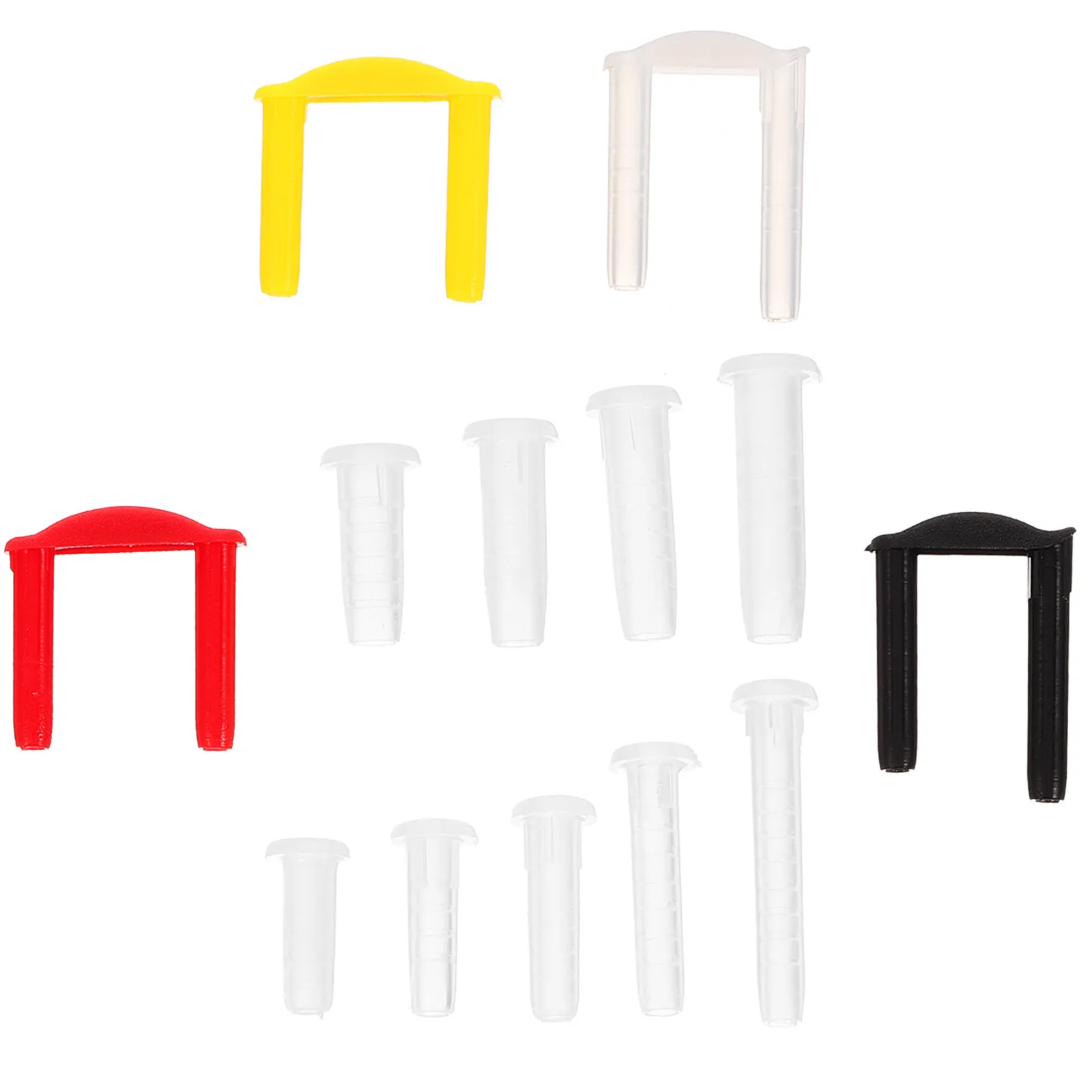 

Защитные трубки для бадминтонных ракеток, 1 коробка, включает соединительные элементы с одинарными и двойными отверстиями, трубки для струн ракеток, износостойкие.