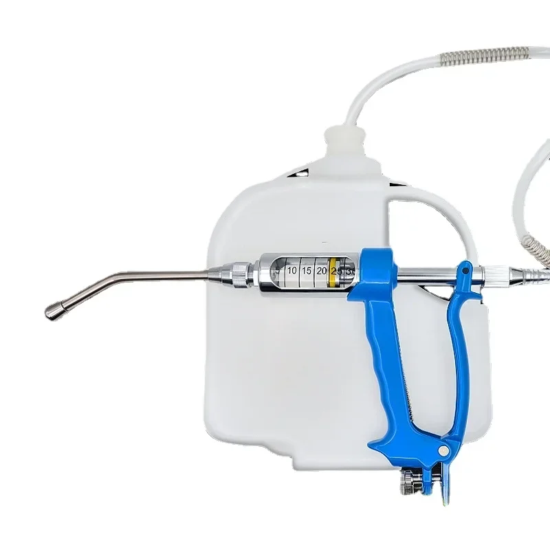 

Animal dosing Gun Dispenser: adjustable continuous feeder for pigs, cattle and sheep, with pot, 5ml, 10ml, 20ml, 30ml