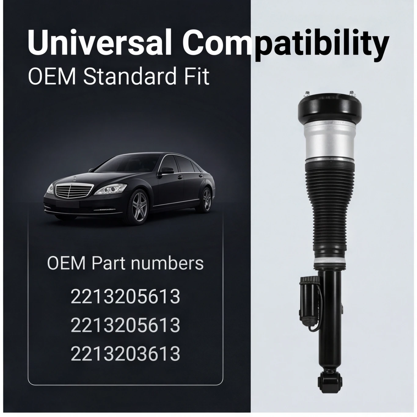 Air Suspension Rear With Ads Air Suspension Shock Absorbers for Mercedes-Benz S-Class W221 2007-2012