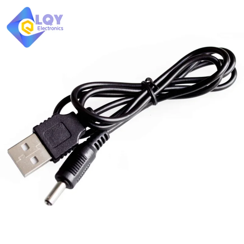 USB 2.0 A Male To 3.5x1.35mm 3.5mm Plug Barrel Jack 5V DC Power Supply Cord Adapter Charger Cable 3.5*1.35mm