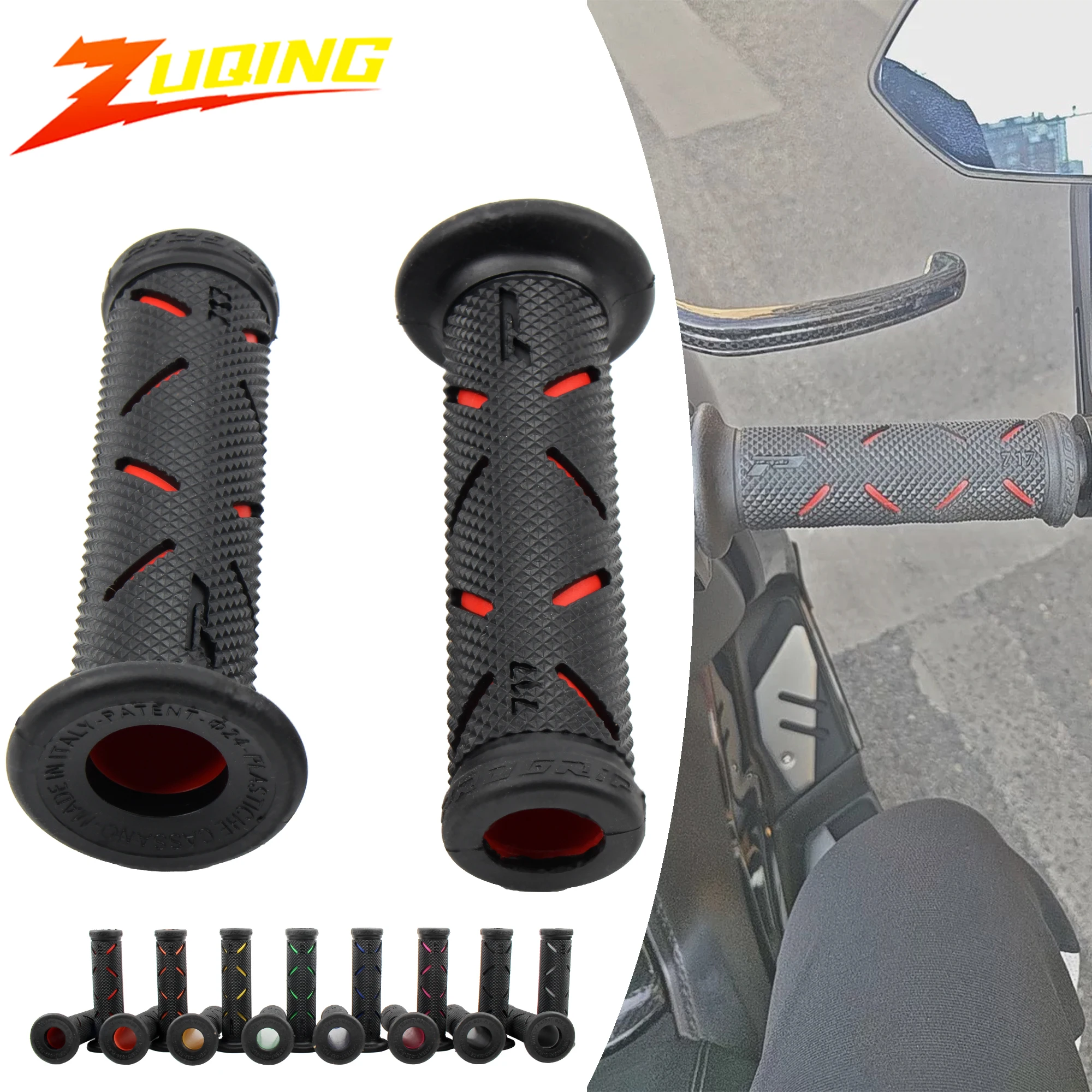 

22MM Motorcycle Motorbike Handlebar Grips Rubber Universal Moto Handles For Honda Suzuki Ducati Benelli Accessories