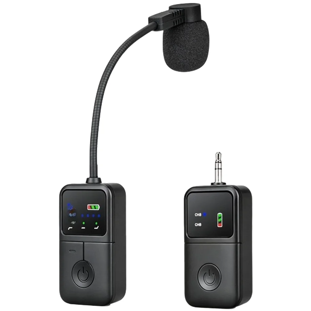 Sax For Guitar Violin Wireless 2.4G Mic System with Active Noise Cancellation 30 Meter Coverage 60Hz-16kHz Sound Range