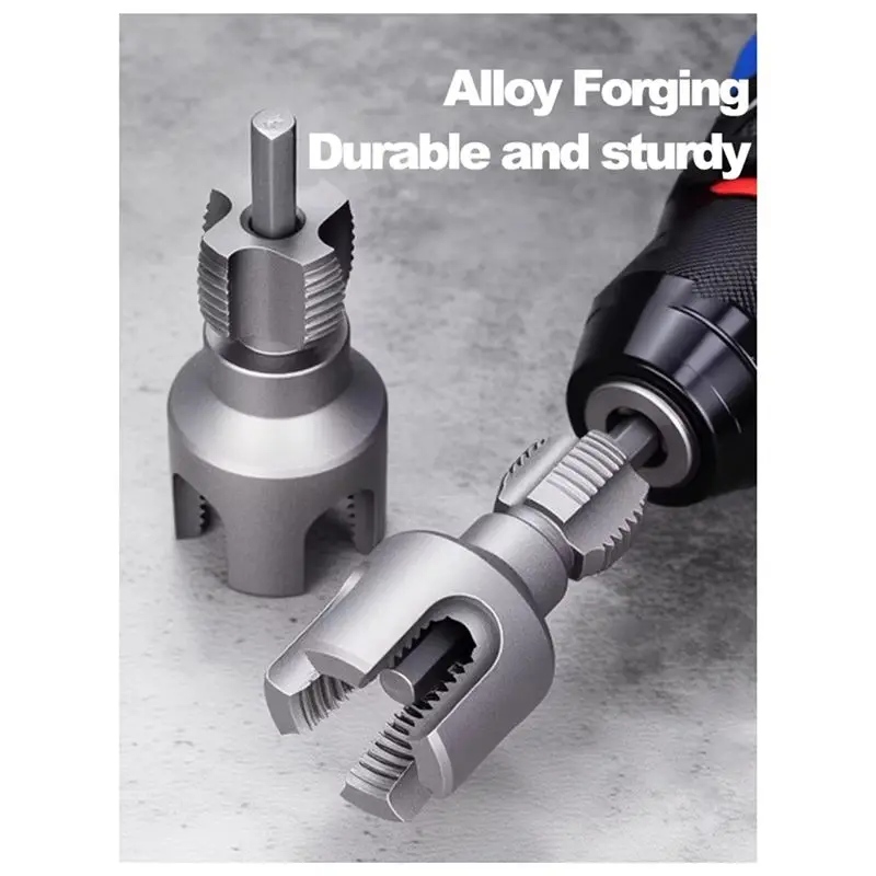 A20F-Pvc Pipe Threader Kit Internal/External Thread Fast Thread Tap PPR Water Pipe Opener Tap Waterpipe Tapping Tool