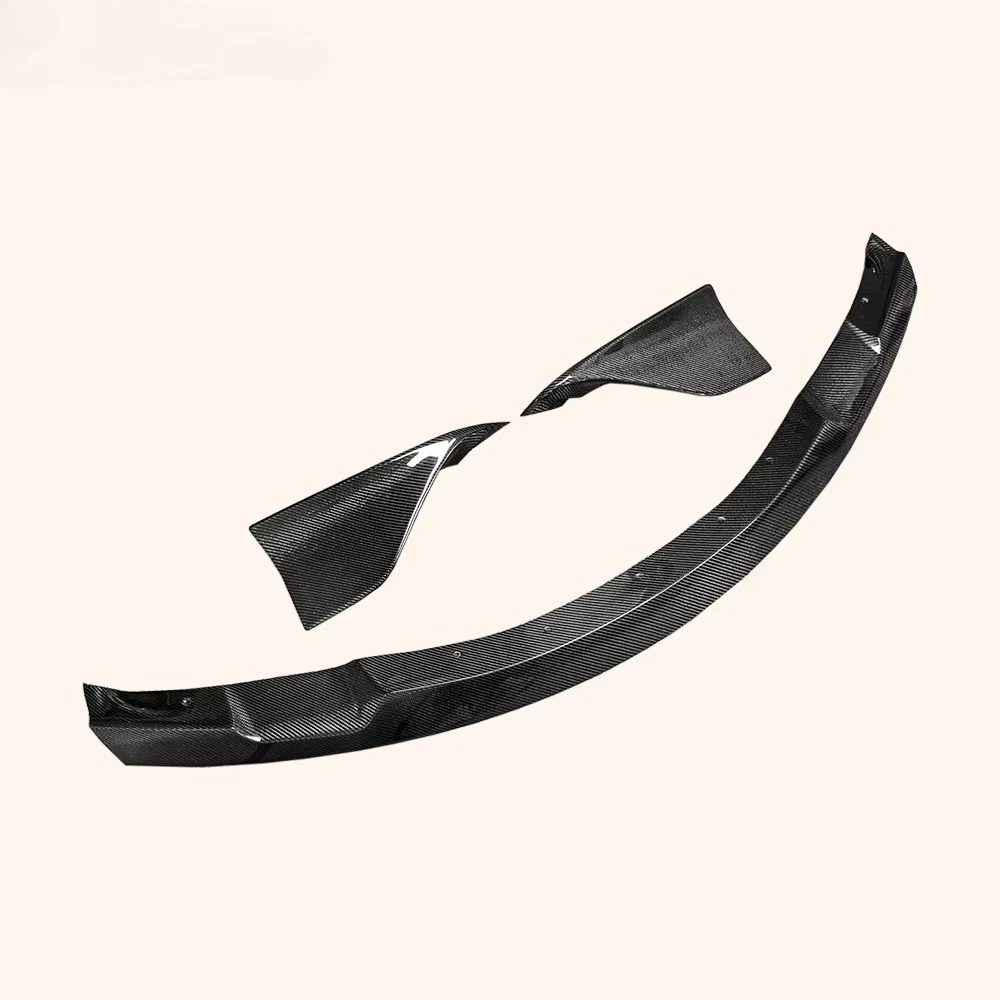 2019-2024 ل GR ل Supra MK5 A90 A91 أجزاء الجسم الكربون P3 نمط الجبهة حافة مصد السيارة 3 قطعة #6