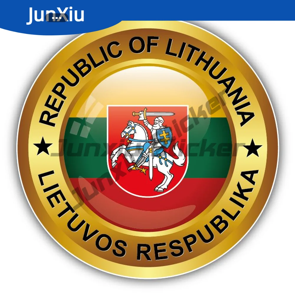 

Lithuania Glossy Label Sticker Sunscreen Cover Scratches Decoration Accessories For Car Laptop Speedboat Rear Windshield Truck