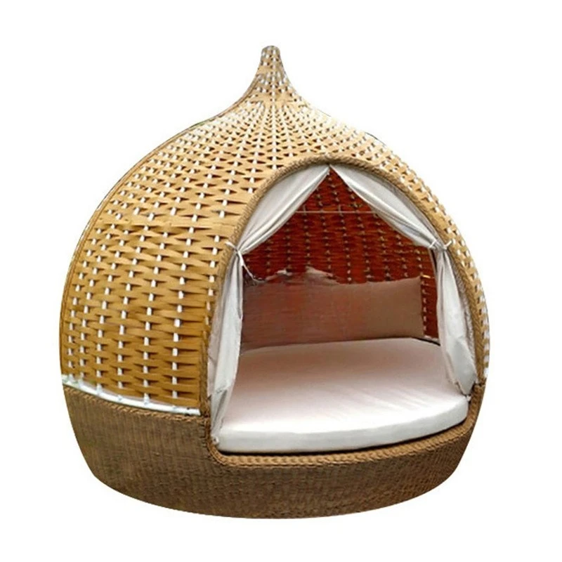 

Outdoor bed and recliner resort scenic rattan bird's nest sofa balcony B & B