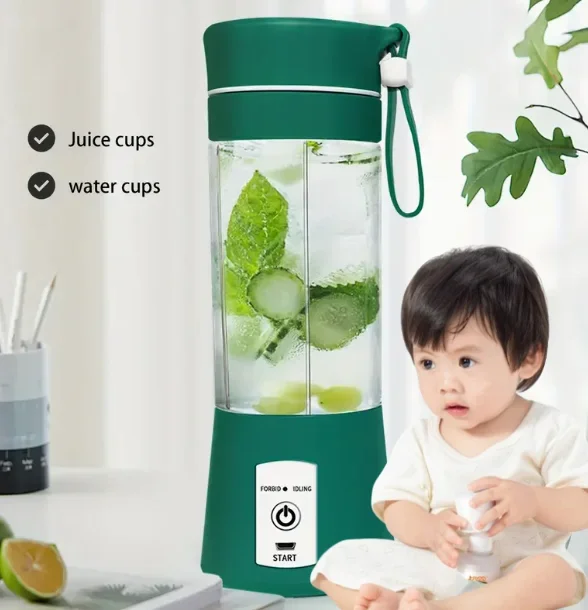 1pc  ortable rechargeable juicer, compact fresh juice extractor, portable juice maker