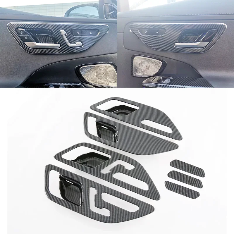 For Mercedes Benz C Class W206 C200 C220 C260 C300 2022 2023  ABS CarbonFiber Car interior Center Console Part Refit Accessories