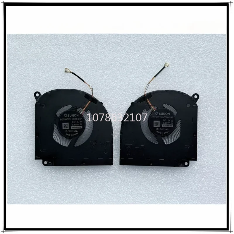 

New Original Laptop Cooling CPU+GPU Fan for EG75071S1-C080-S9A EG75071S1-C540-S9A 12V 9.6W