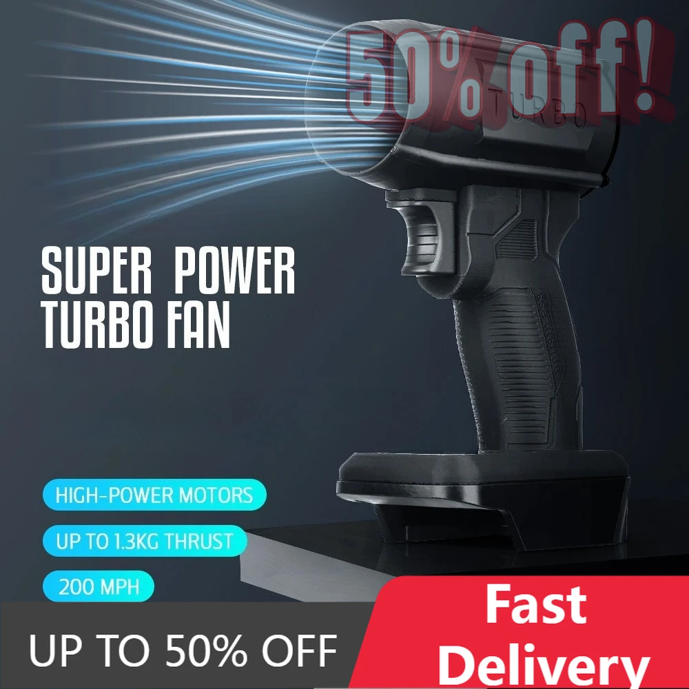 

【Fast Delivery】40mm 130000 Rotary Car Wash Air Gun Turbo Jet Fan Electric POWERFUL BLOWERS Car Violent Dryer For 18V/20V Lithium