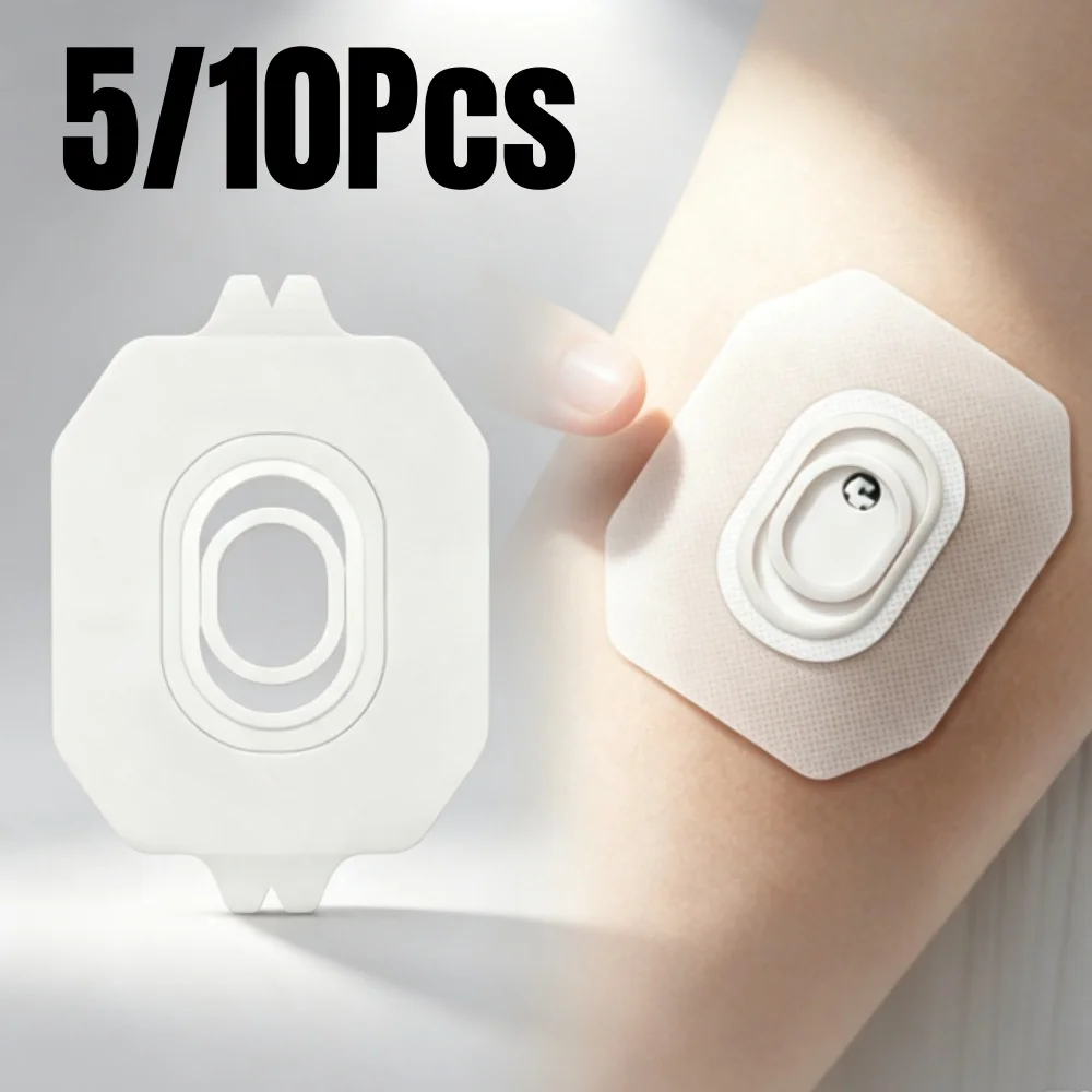 5/10pcs Fixed Waterproof Sensor Sticker for Sibionic GS1 Reinforced Adhesive Tape for Dynamic Blood Glucose Sensor Cover Patches