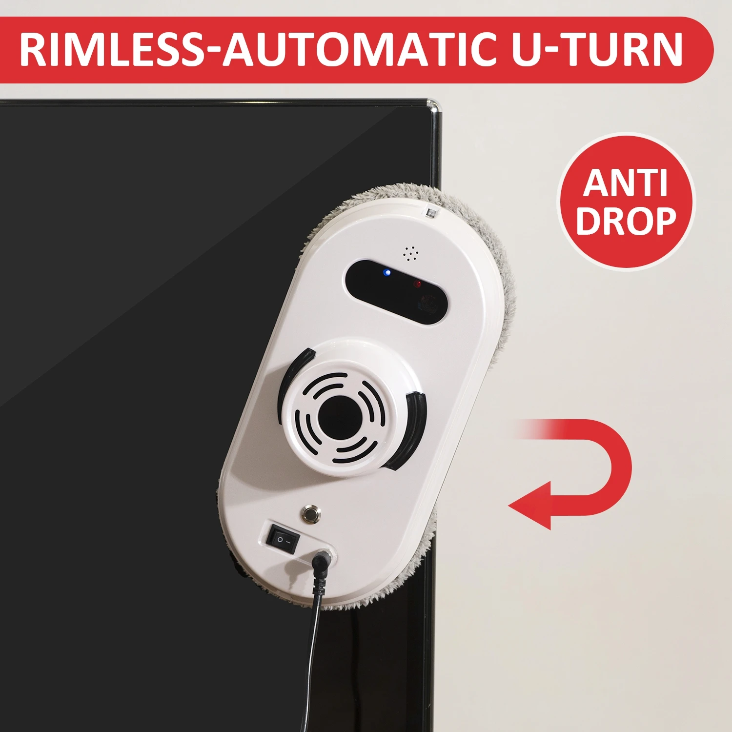 Latest Version High Pressure Magnetic Window Cleaner with Remote Control  windows Robot Automatic Frameless Glass