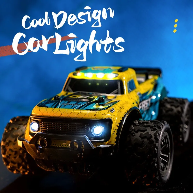 Carro de escalada de alta velocidade para meninos, controle remoto, anti-colisão e resistente a quedas, veículo off-road, 2.4G, carregamento RC Drift Toy, novo