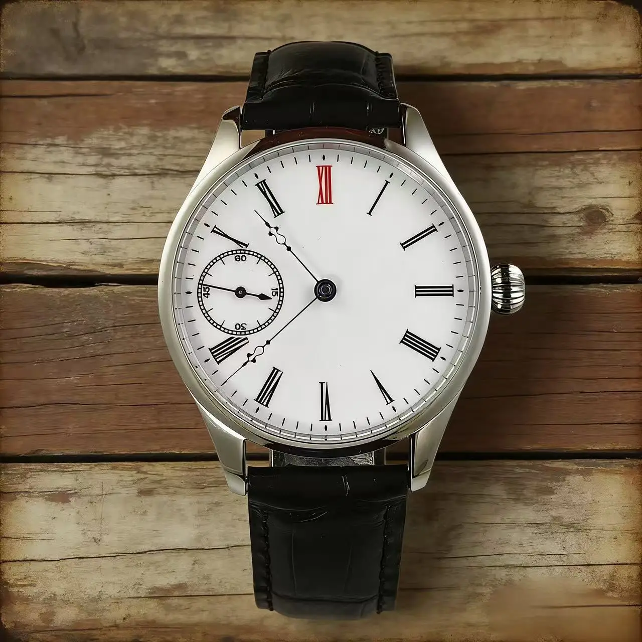 

Vakuy 40mm Men Business Manual Mechanical Watch Sea-Gull ST3621 Movement Genuine Leather Waterproof stainless steel Wristwatch