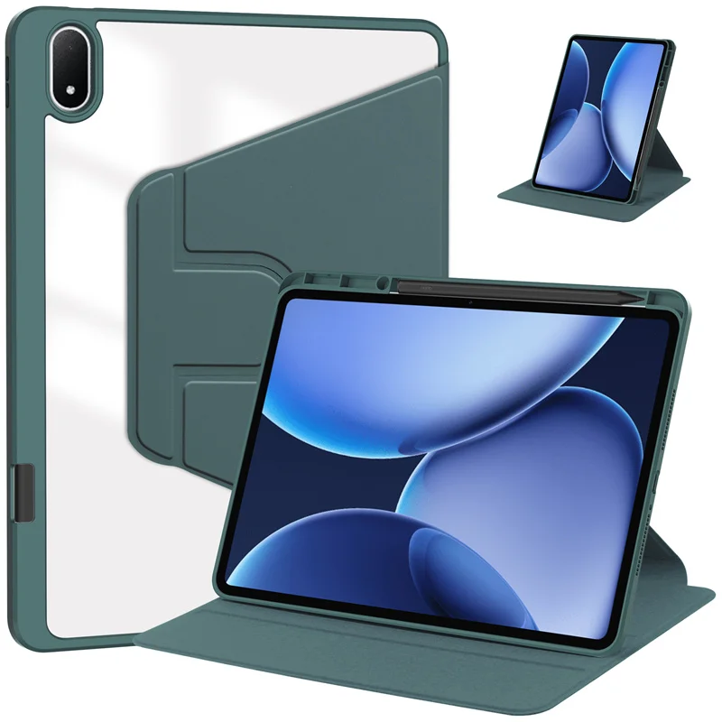 Coque For Oneplus Pad 3 Case with Pencil Holder 360 Rotating Acrylic Clear Hard Tablet Funda For OnePlus Pad 3 13.2 inch Case - view 3