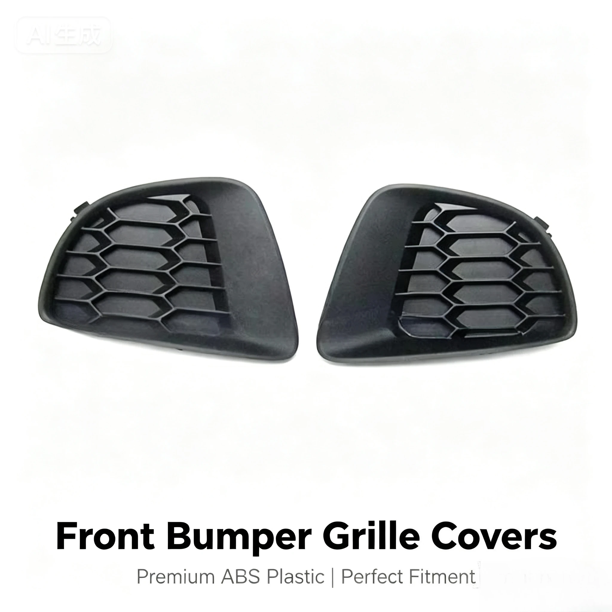 For MAZDA Front Fog Light Grille Cover, Impact‑Resistant Fog Lamp Frame For Mazda 2 Demio Hatchback 2007‑2010 Car Exterior