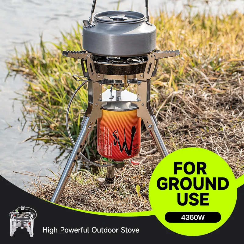 

BRS-69 Ground Use High power 4360W Outdoor Camping Gas Stove Adjustable Height Team Party Family Picnic Camp Strong fire Burner