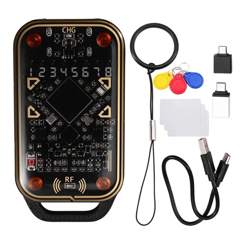 

[LXYA68Z!] Chameleon Ultra V3.0 RFID Smart Card Emulator 125K 13.56Mhz ID IC Tag Copyer Read Writer +6PCS UID CUID Keychain