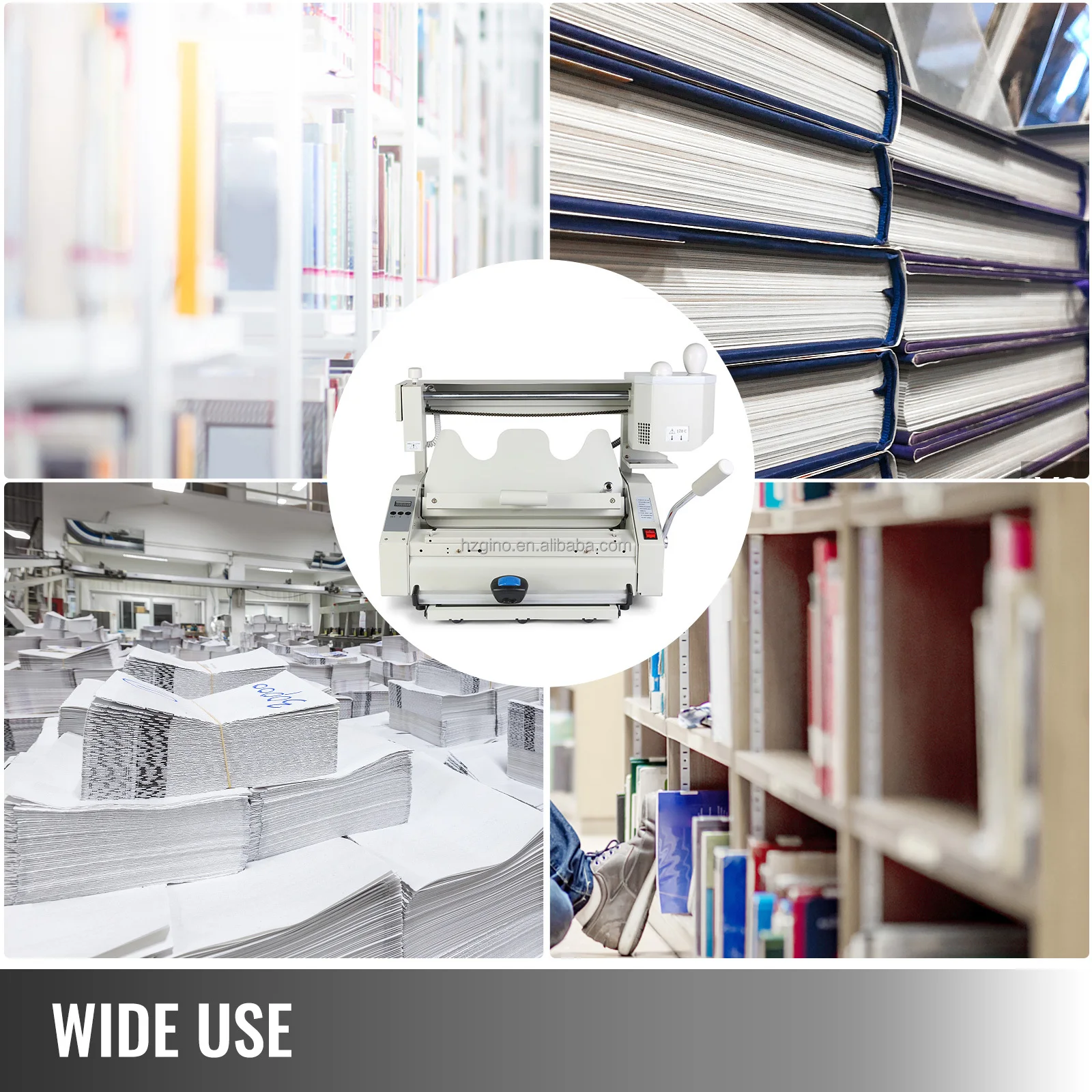 JB-4 Desktop Perfect Binding Wireless Hot Glue Book Binder Binding Machine  With Creasing Function