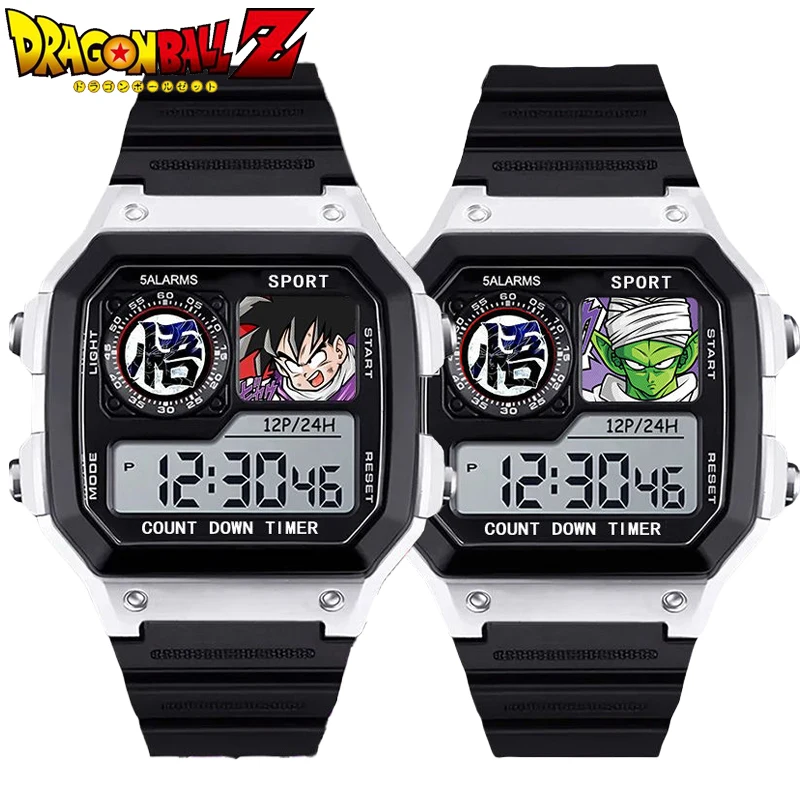 Reloj Electrónico de Dragon Ball, Reloj de Pulsera de Anime Guku, Regalos de Cumpleaños, Reloj Electrónico Super Saiyan Resistente al Agua, Juguetes de Piccolo