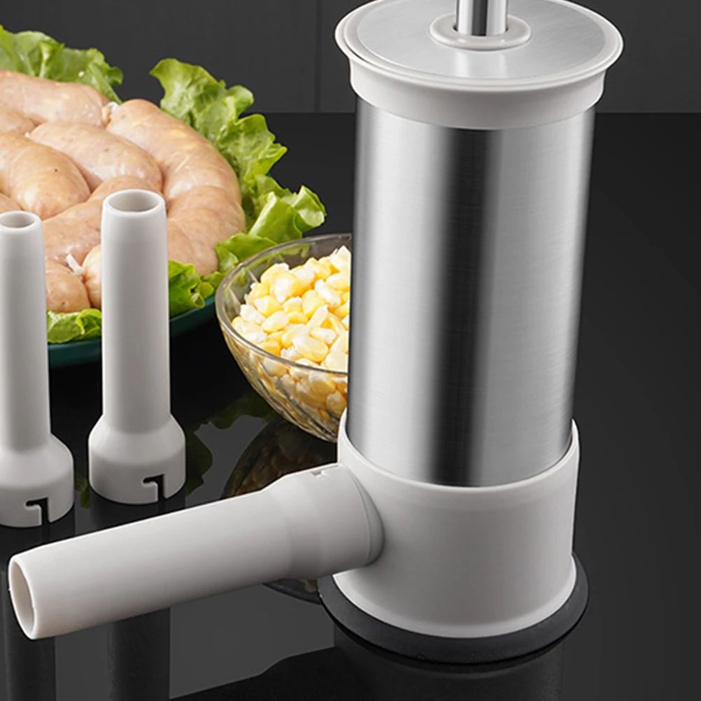

Practical PP Meat Stuffer Filler Kitchen Tool Easy Clean Sausage Maker Machine Home Use Professional Quality Stainless Steel