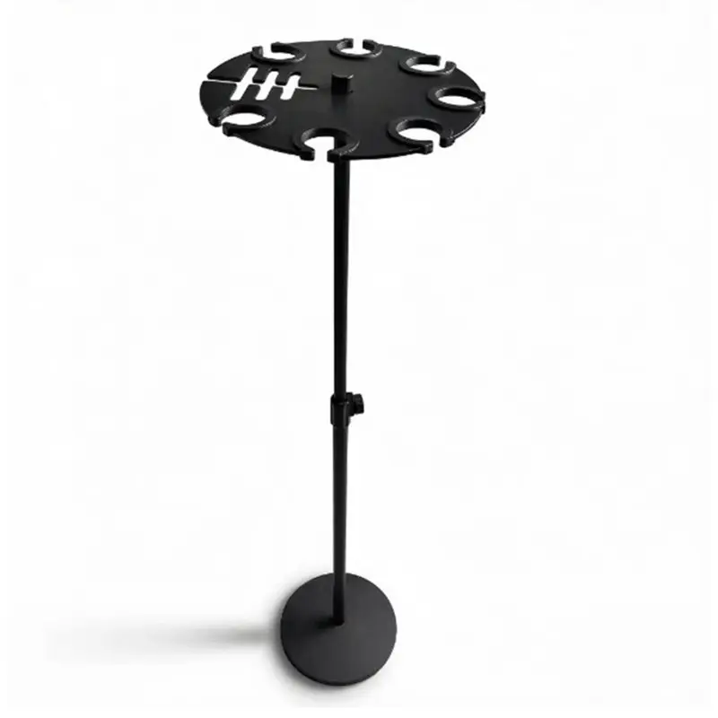B92B-7 Slot Microphone Holder Microphone Holder Display Tray With Anti-Slip Ring And Cable Management Slot