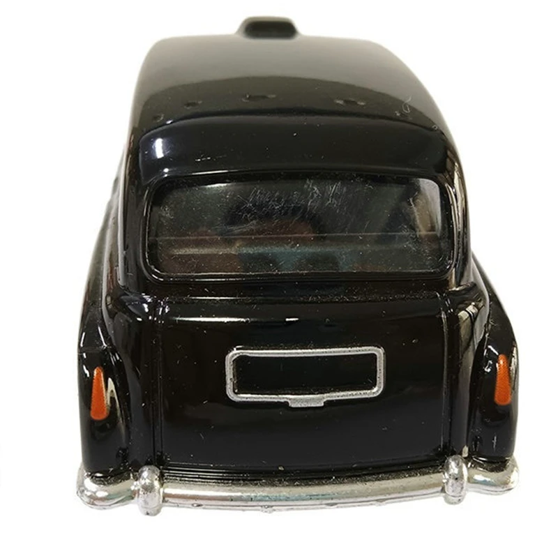 1:32 odlewany stop Vintage model samochodu London-Taxi drzwi otwarte klasyczna replika miniaturowego pojazdu z wycofaniem na prezent kolekcjonerski