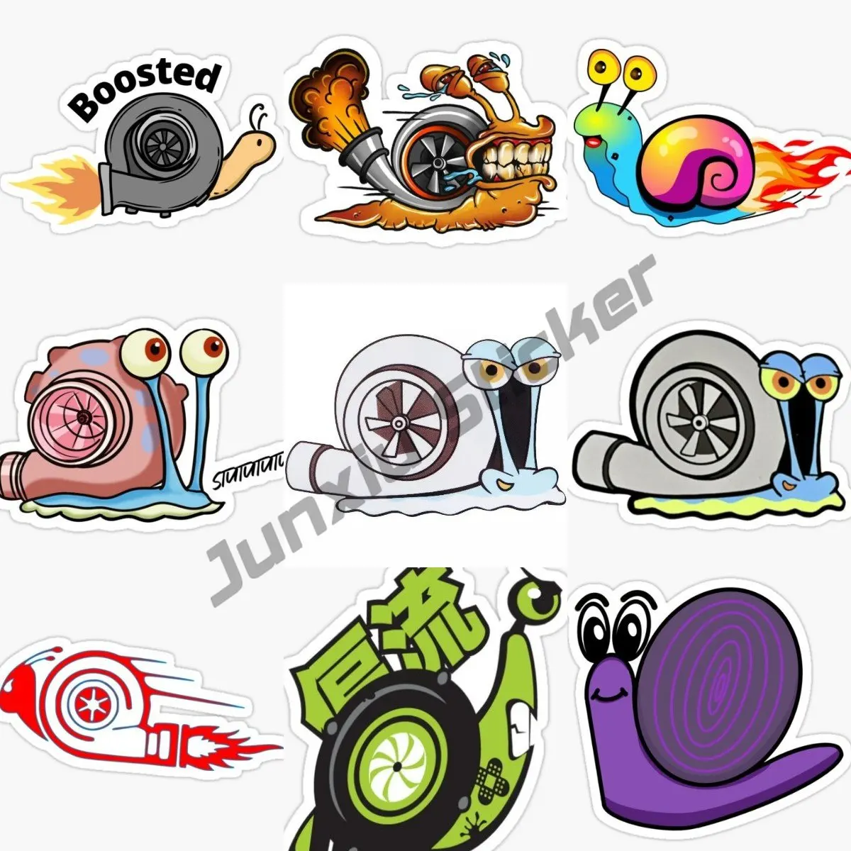 

Psshh Turbo наклейка пончики Turbo Slap наклейка PSSHH улитка Turbo виниловые наклейки мотокросс автомобильная наклейка светоотражающие гоночные наклейки