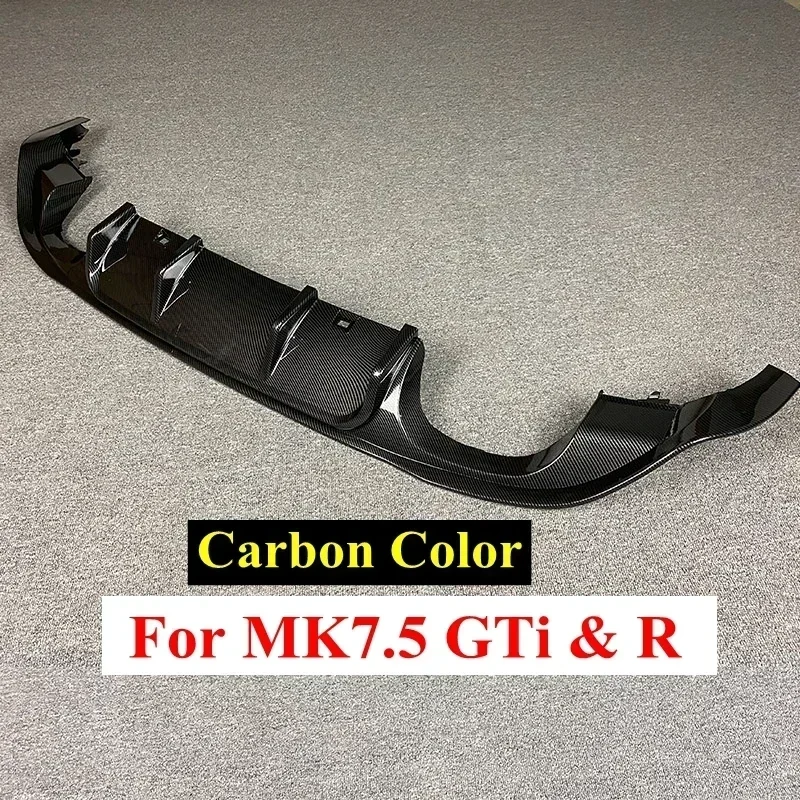 Voor Volkswagen Golf 7.5 Gti Mk7.5 Gti Tcr Auto Achterbumper Diffuser Achterzijde Splitter Spoiler Lip Voor Mk7.5 Golf 7.5 Standaard