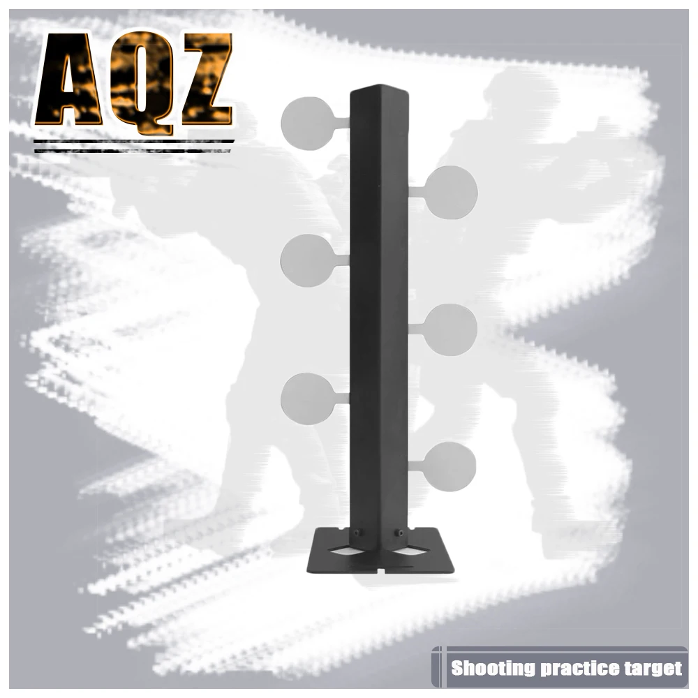 

The Metal Swing Shooting Target Stand with 6 Steel Plates for Airsoft BB Guns Practise (Dueling Tree)