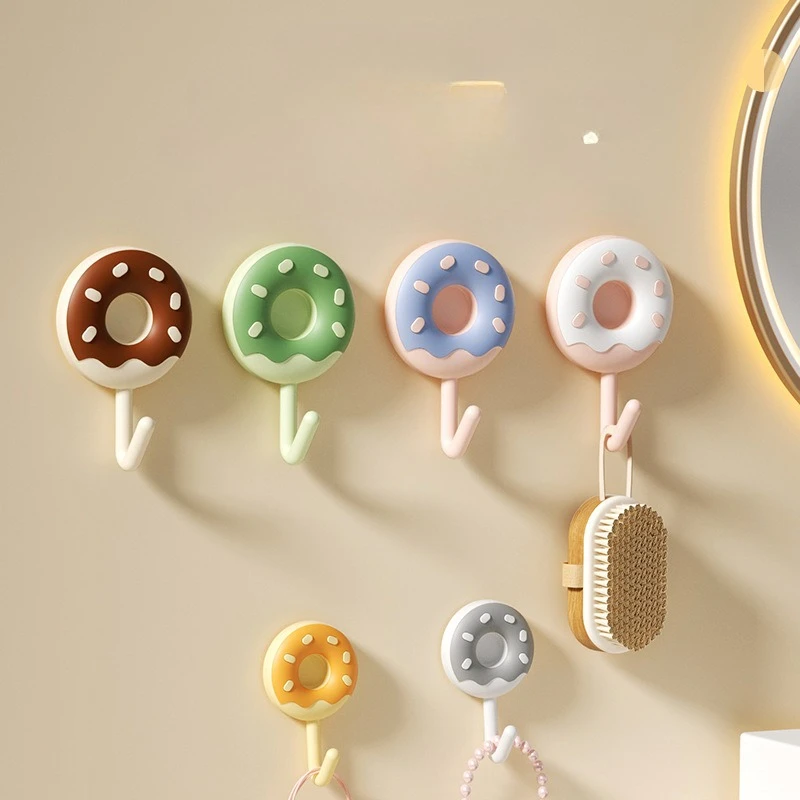 Hook non-punching strong load-bearing kitchen bathroom wall non-marking viscose hook into the door and hang sundries adhesive