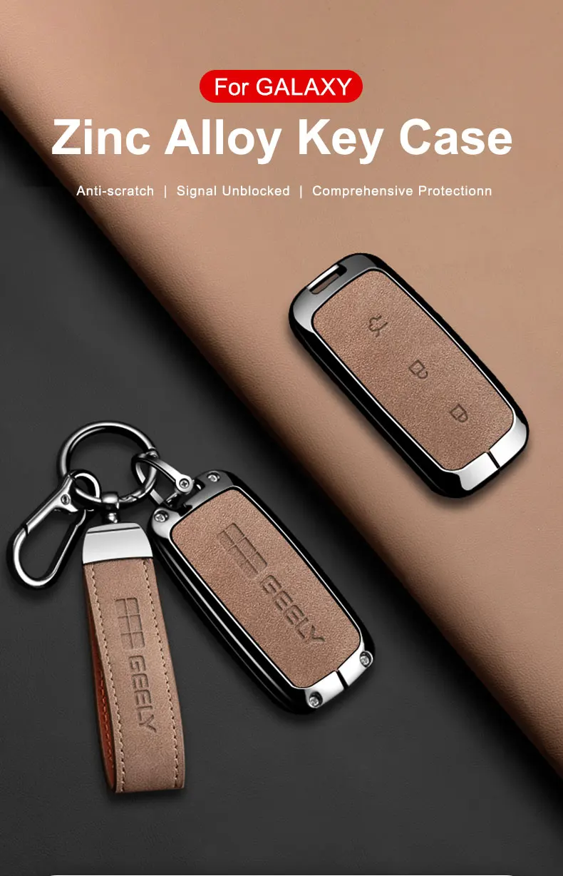 Schutzhülle aus Zinklegierung für Autoschlüssel, geeignet für Geely EX5 EM-i / Starray EM-i / Galaxy L6/L7/E8/M9 Autoschlüsselanhänger-Zubehör. – Detail 2