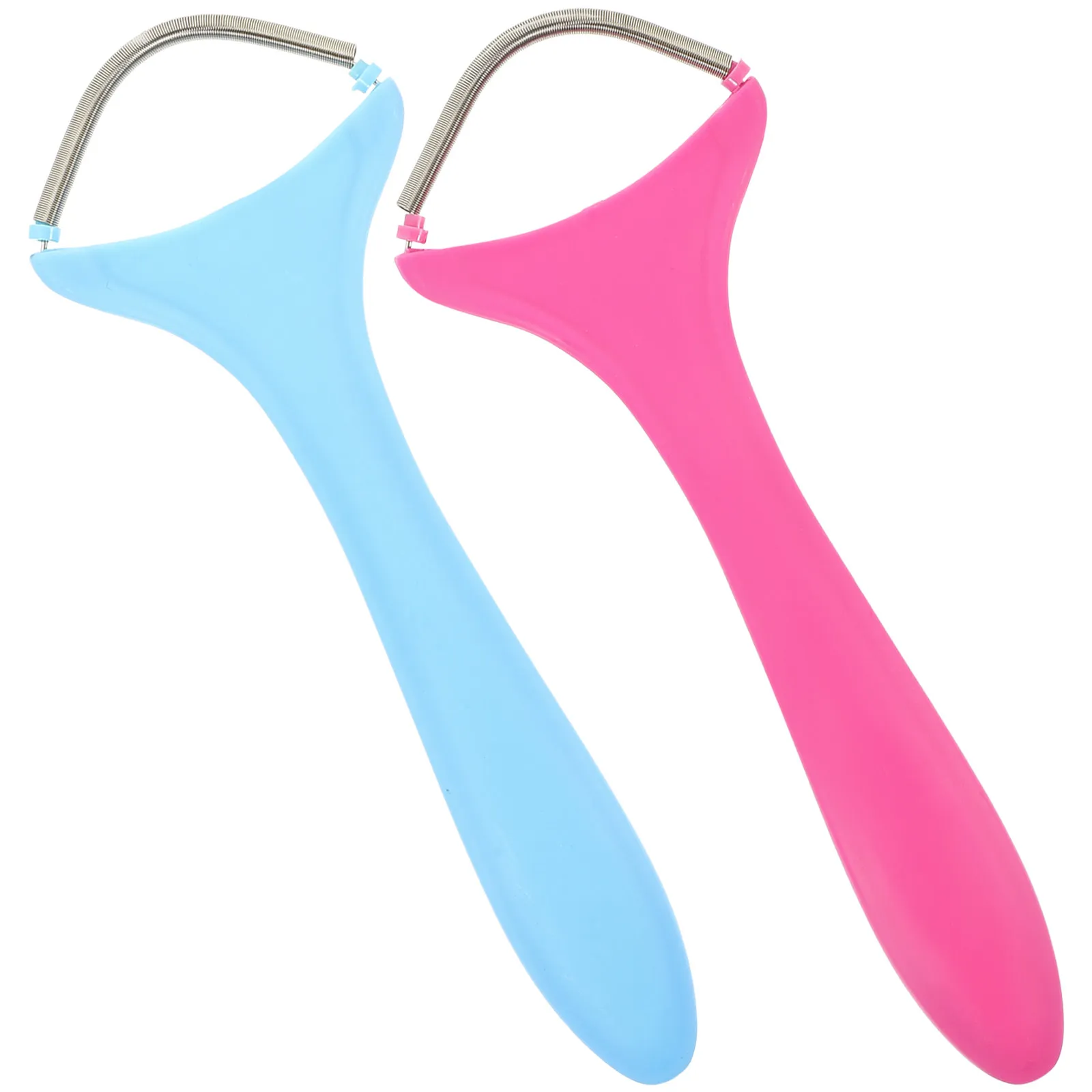 2Pcs Women Facial Hair Removal Threading Epilator Portable Spring Hair Remover Face Epilator for Eyebrow Upper Lip Smooth Skin