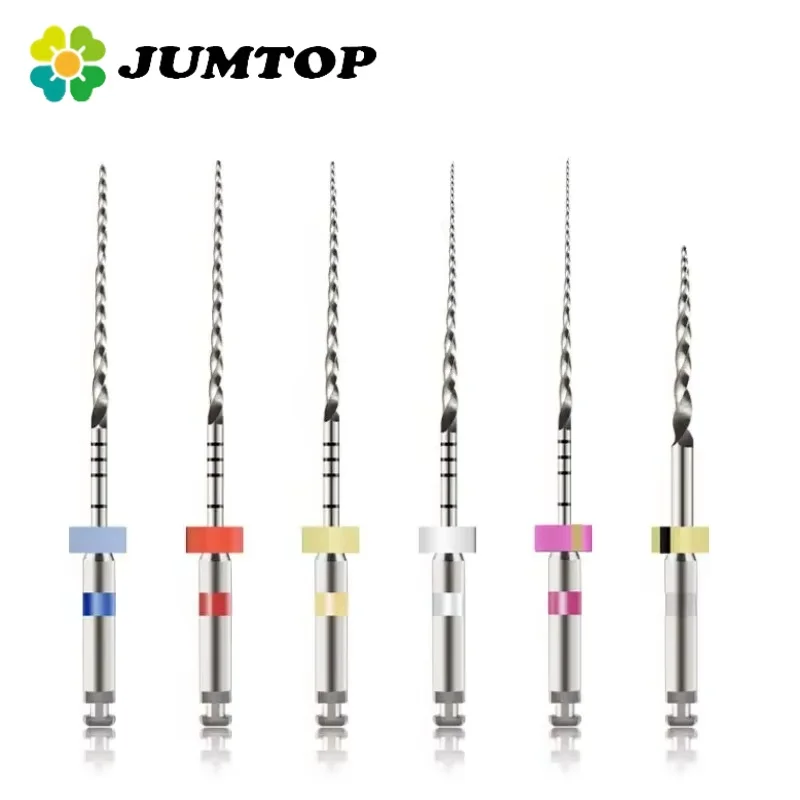 SOCO PLUS 6Pcs/Box Dental Rotary NiTi Endodontic Files with Superior Cutting Power & Fatigue Resistance