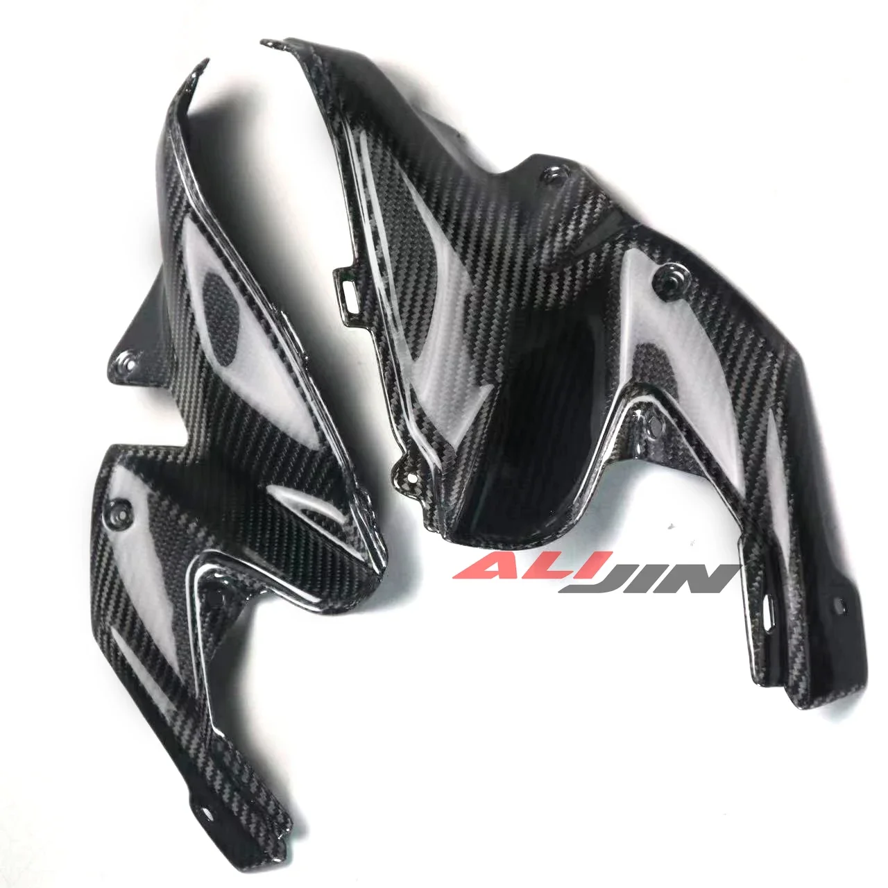 Fit Kawasaki Z900 2020-2023 21 22 Real Dry Carbon Fiber Gas Fuel Tank Side Cover Inner Fairing Side Plate Inside Trim Panel Set