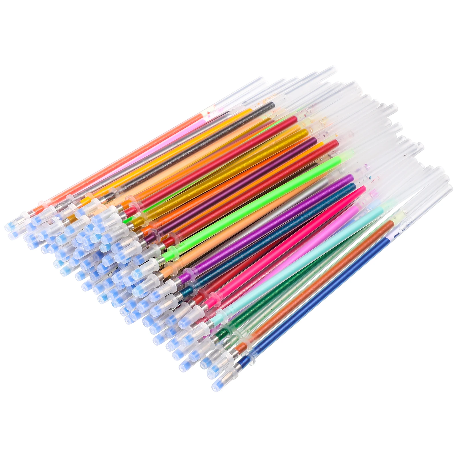 

100pcs Colorful Gel Pen Refills Pen Student Stationery Office Supplies for Doodling Drawing (Mixed Color)