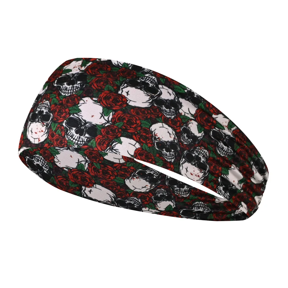 Bandeaux de Sport d'entraînement pour hommes, couvre-chef camouflage absorbant la sueur, large, bask