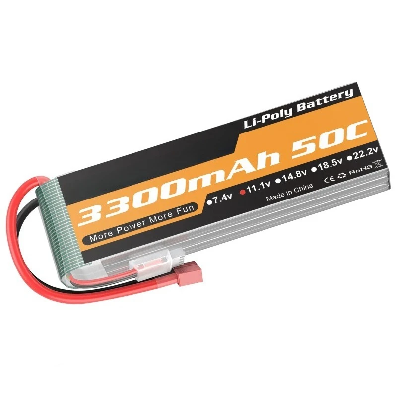 11.1V 3300mAh Li - Polymer Battery for Youme Power Aeromodelling Battery with 6S 50C for Car RC Truck RC Airplane Drones