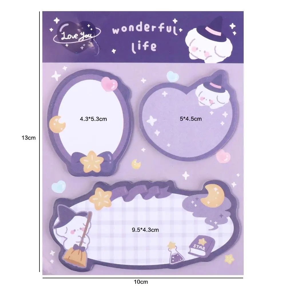 Forniture scolastiche orso Cartoon Sticky Notes Cartoon To Do List orso Sticky Notes Rabbit Kawaii Rabbit Sticky Notes studenti