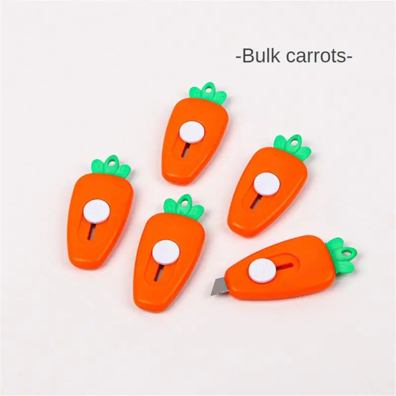 Household Portable Color Mini Box Opening Knife Stationery Small Portable Carrot Art Knife Small Knife For Unpacking Special Kn