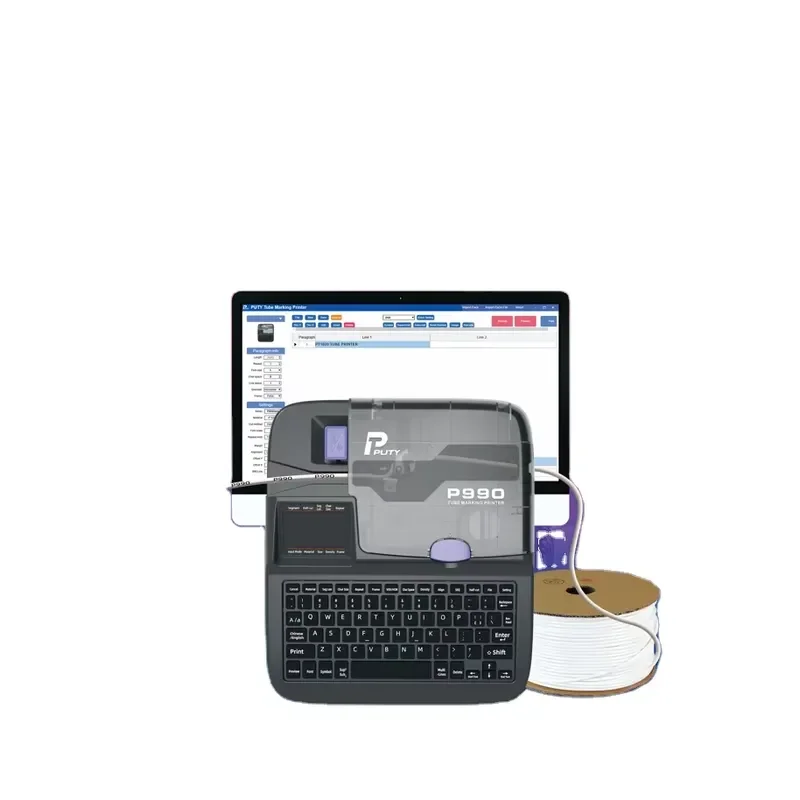 Professional P990 Cable Wire Label Printer Cable Tags Printer Not Wireless Heat Shrink Tube Printers Printing Impresora