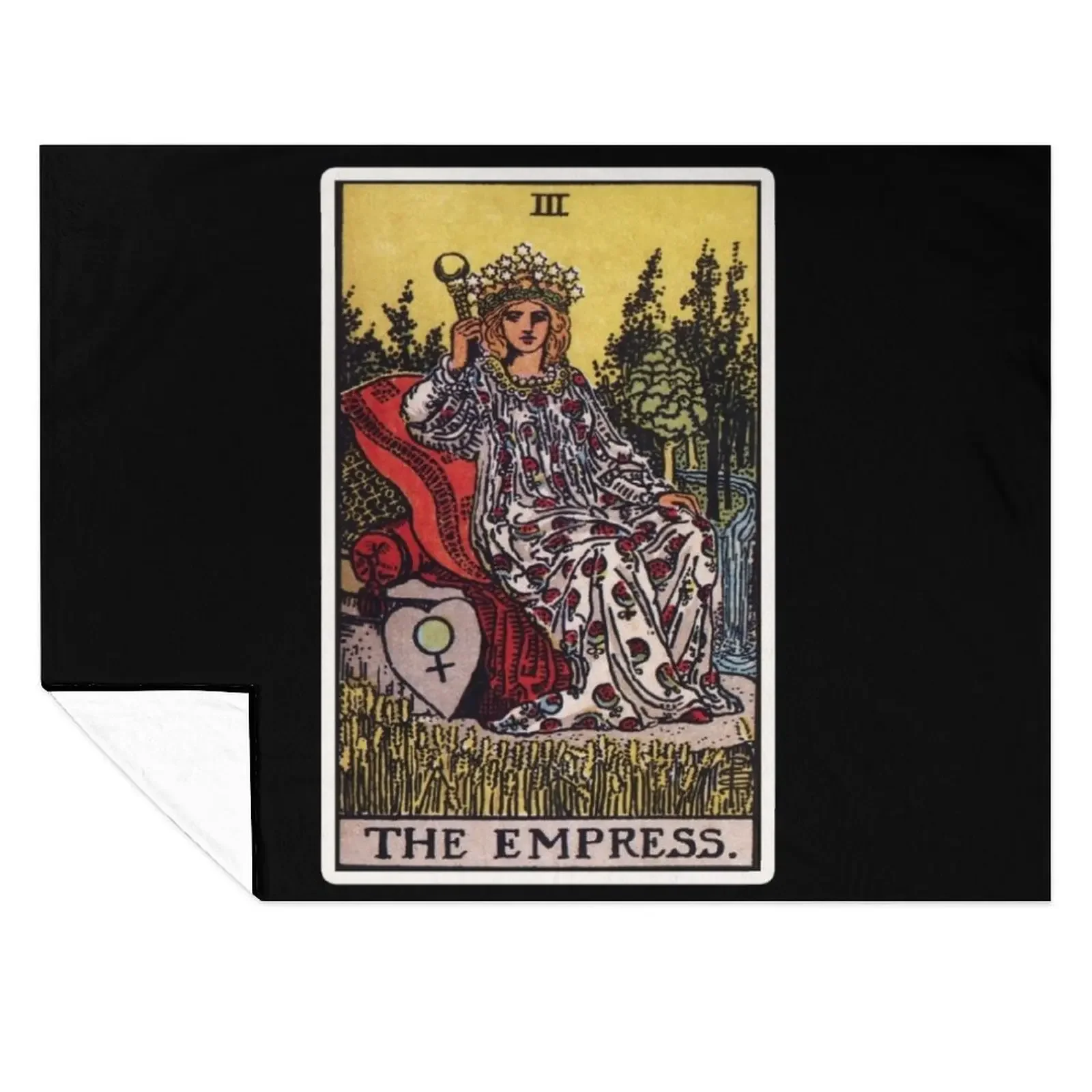 

III. The Empress Tarot Card Throw Blanket Sleeping Bag warm for winter Nap funny gift Blankets