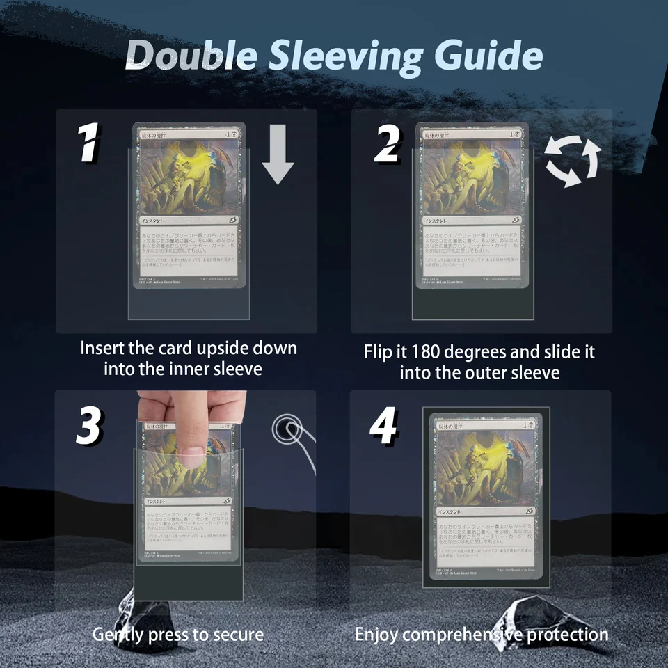 200PCS Transparent Standard Size Inner Card Sleeves Perfect for Double- sleeving, 64X89MM TCG Card Sleeves Card Protector for MTG - AliExpress 26