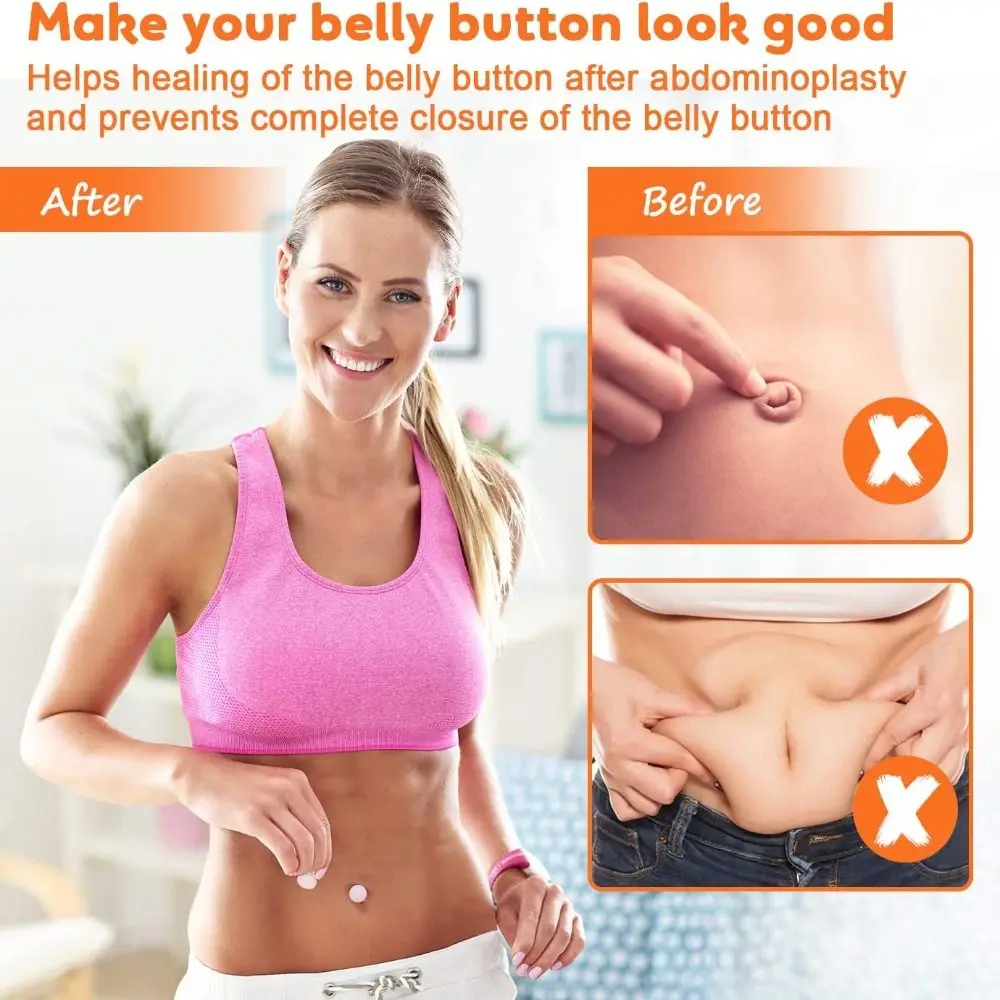 Easy to Clean for Umbilical Hernia Repair Belly Button Plug for Tummy Tuck for Post Liposuction Belly Button Shaper